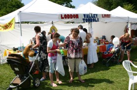 The busy Tombola Stall