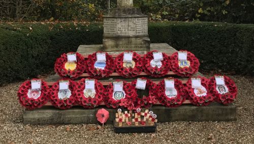 Our wreth at Baughurst War Memorial