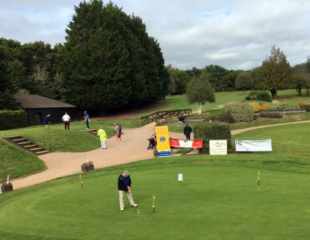 Putting Green and First Tee during our Competition