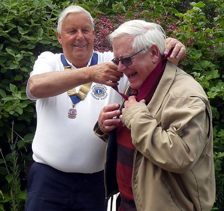 John instals his Vice President Geoff Foan John instals his Vice President Geoff Foan