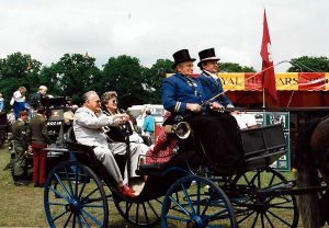 Lion President Guy Elliott Drives the Mayor to the Treacle Fair in 1988