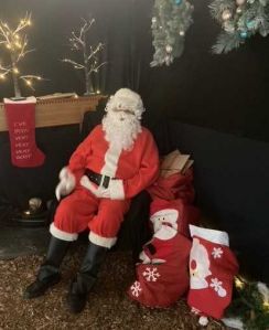 Santa in his Grotto at Mortimer